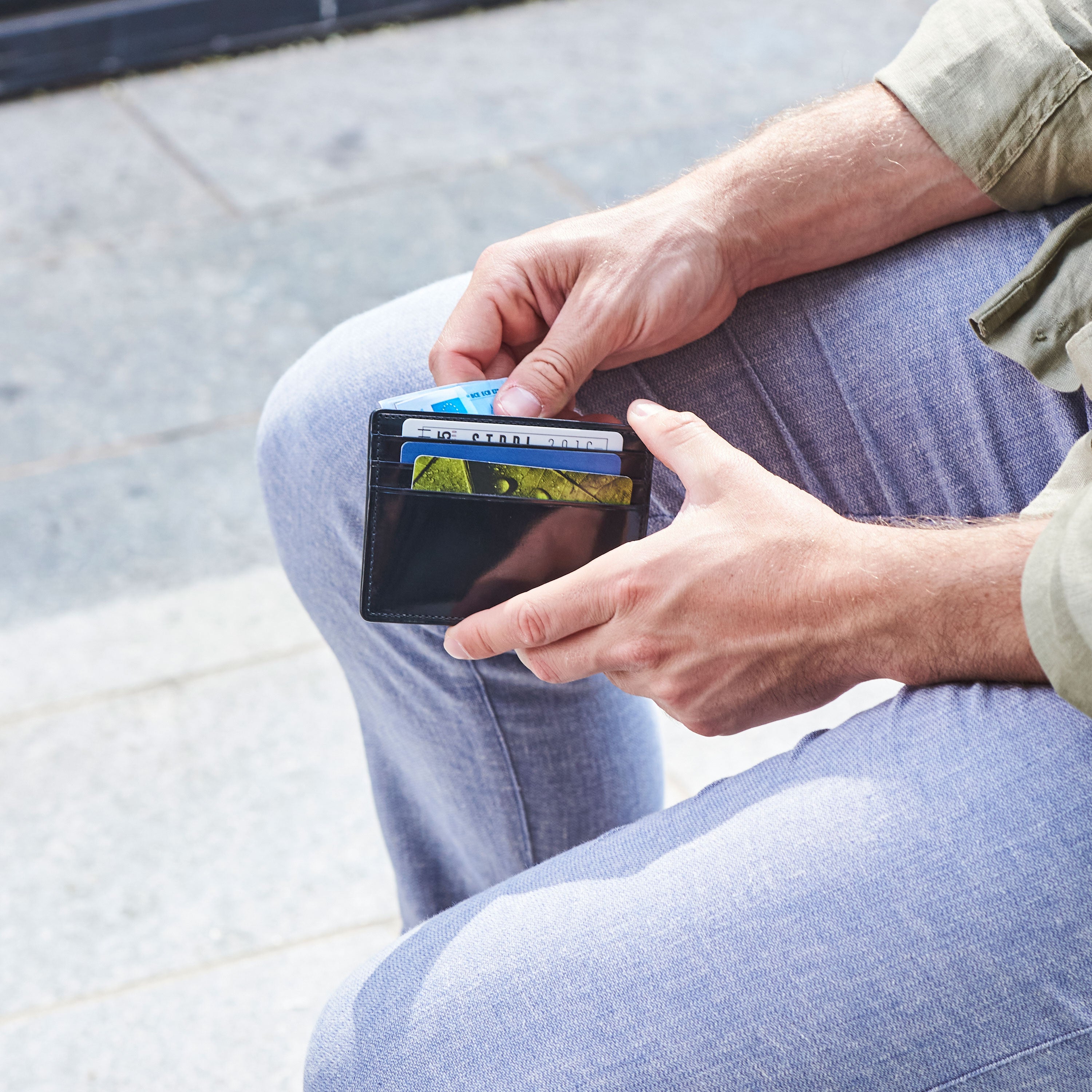 Open Side Card Holder