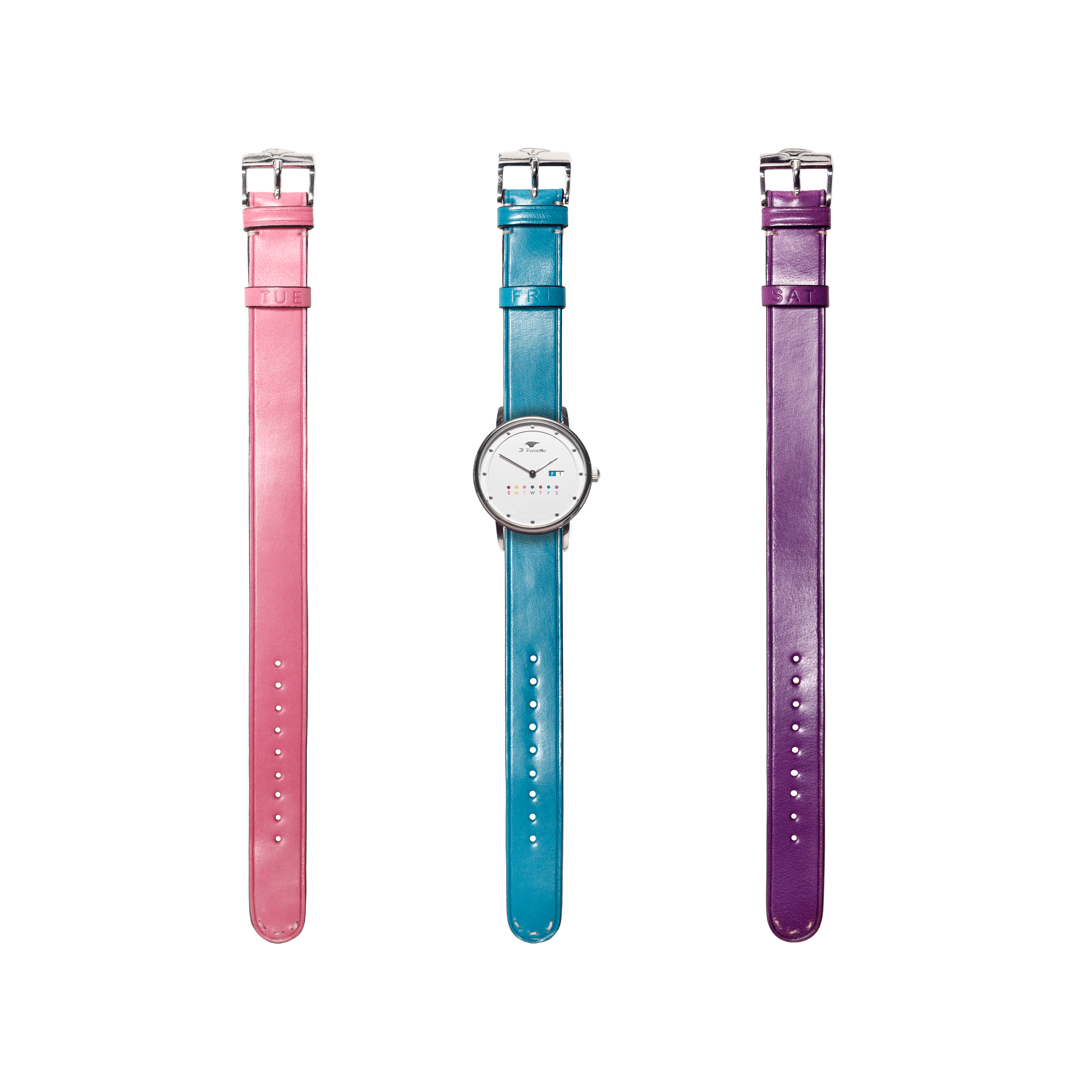 Watch + 3 Leather Watch Straps