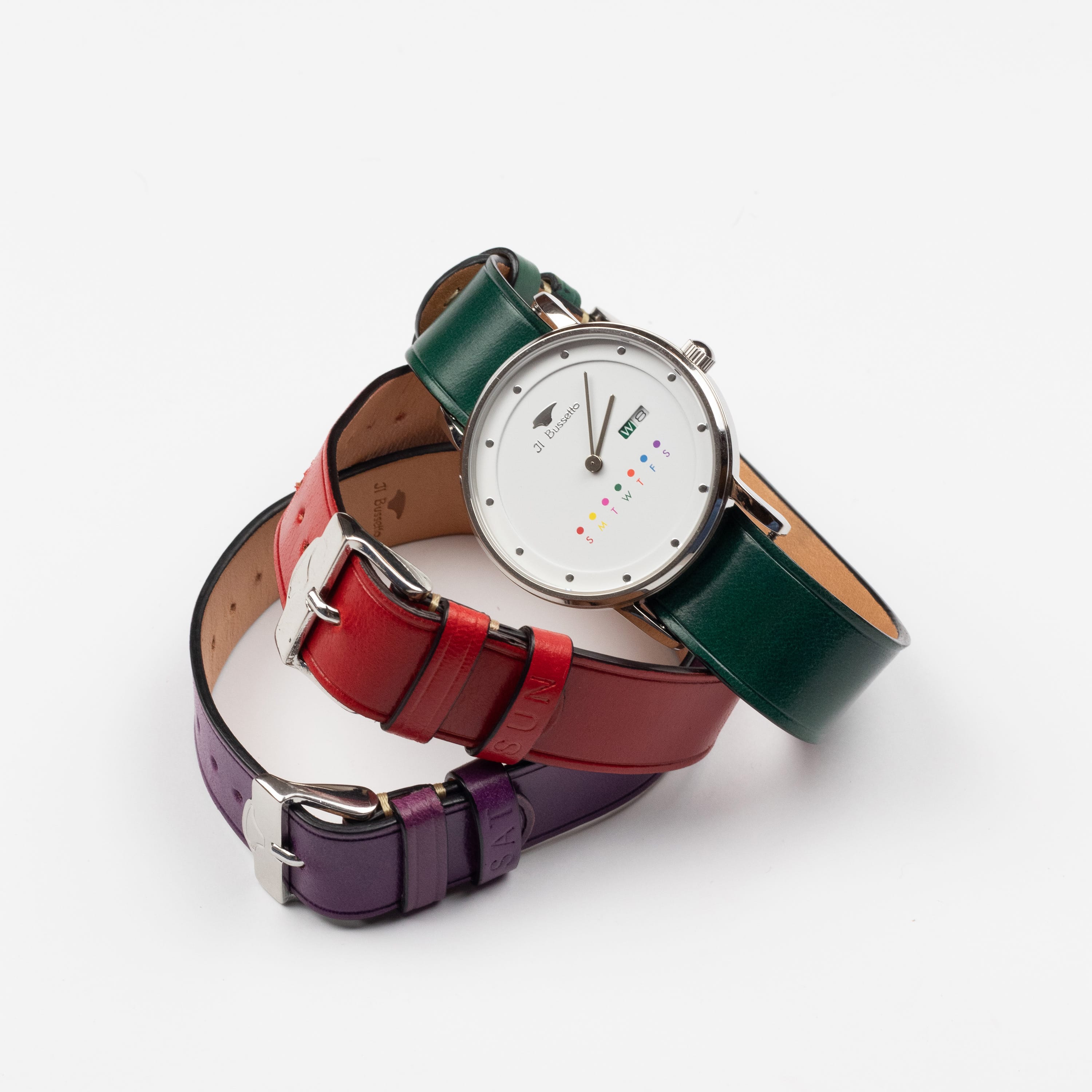 Watch + 3 Leather Watch Straps