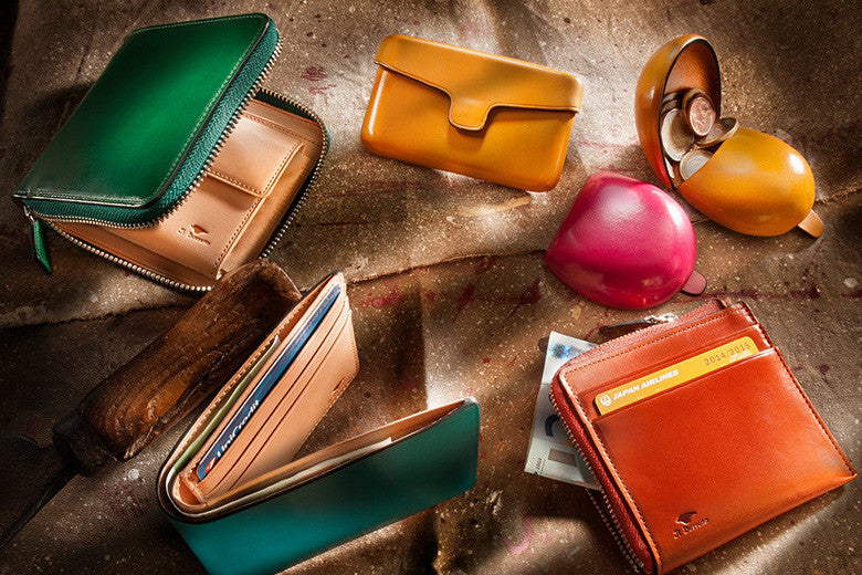 Seamless Leather Wallets, Purses and Coin Pouches
