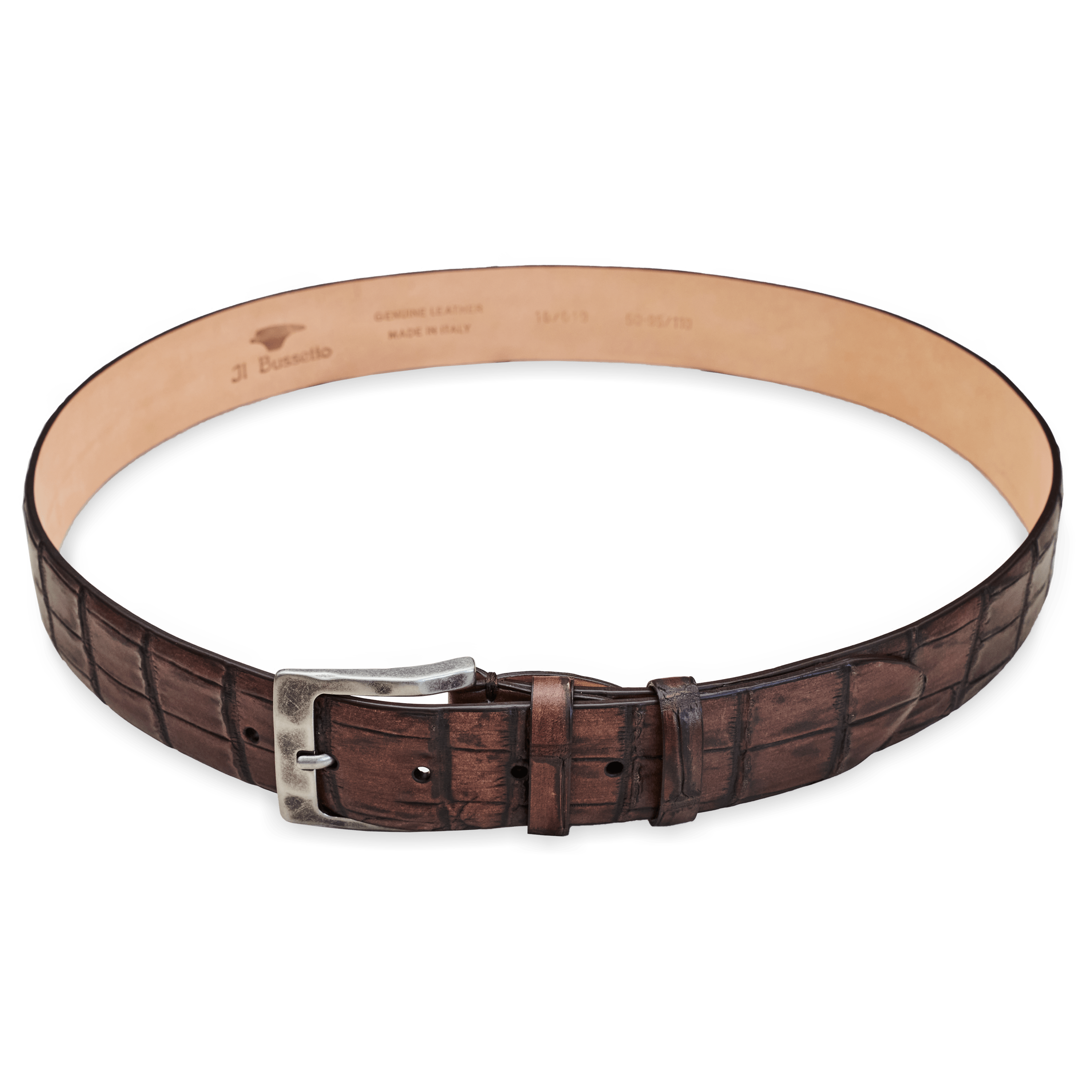 Croco Embossed Belt