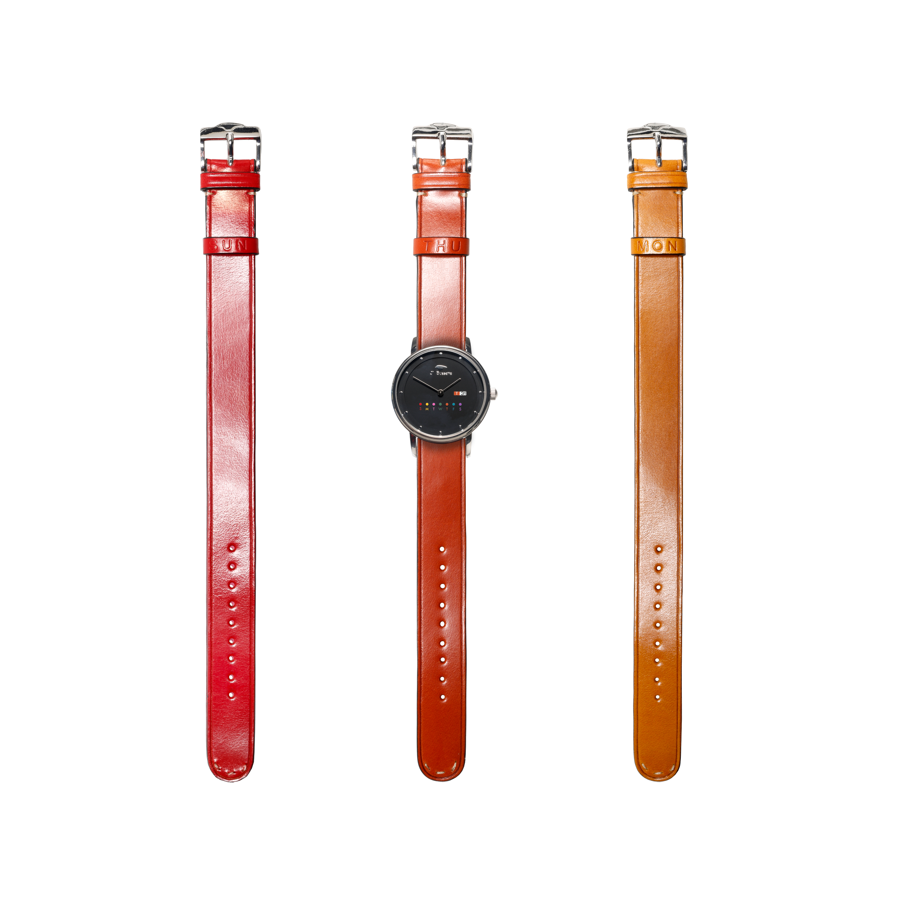 Watch + 3 Leather Watch Straps