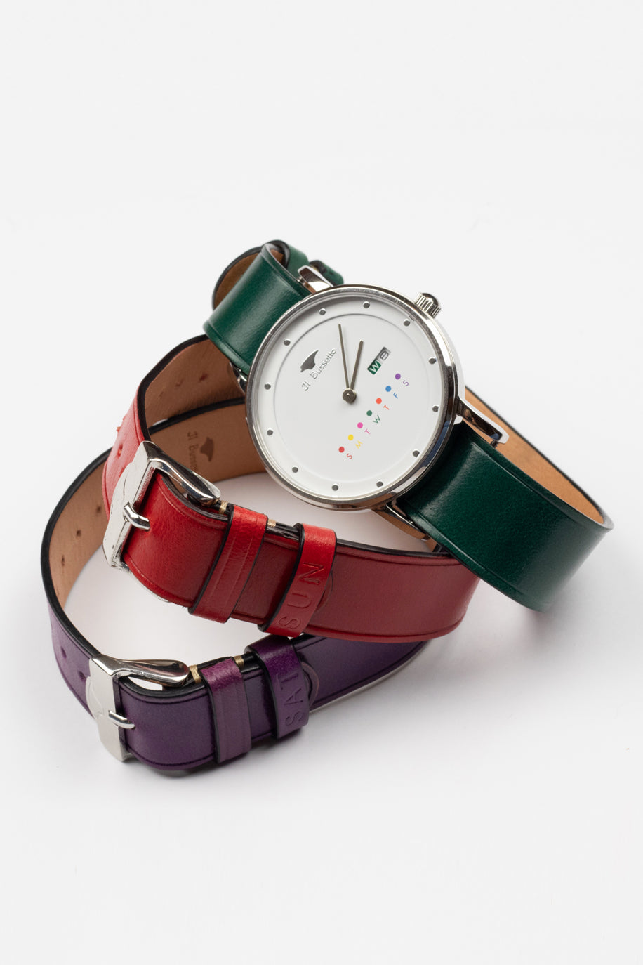 Watch + 3 Leather Watchstraps